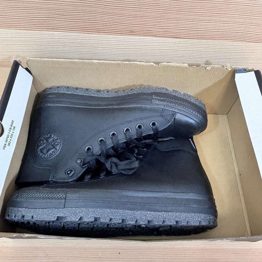 Converse Chuck Taylor All Star City Trek Black Waterproof Boot A04481C Men 9.5